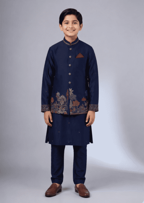 Bundi with Kurta and Pants