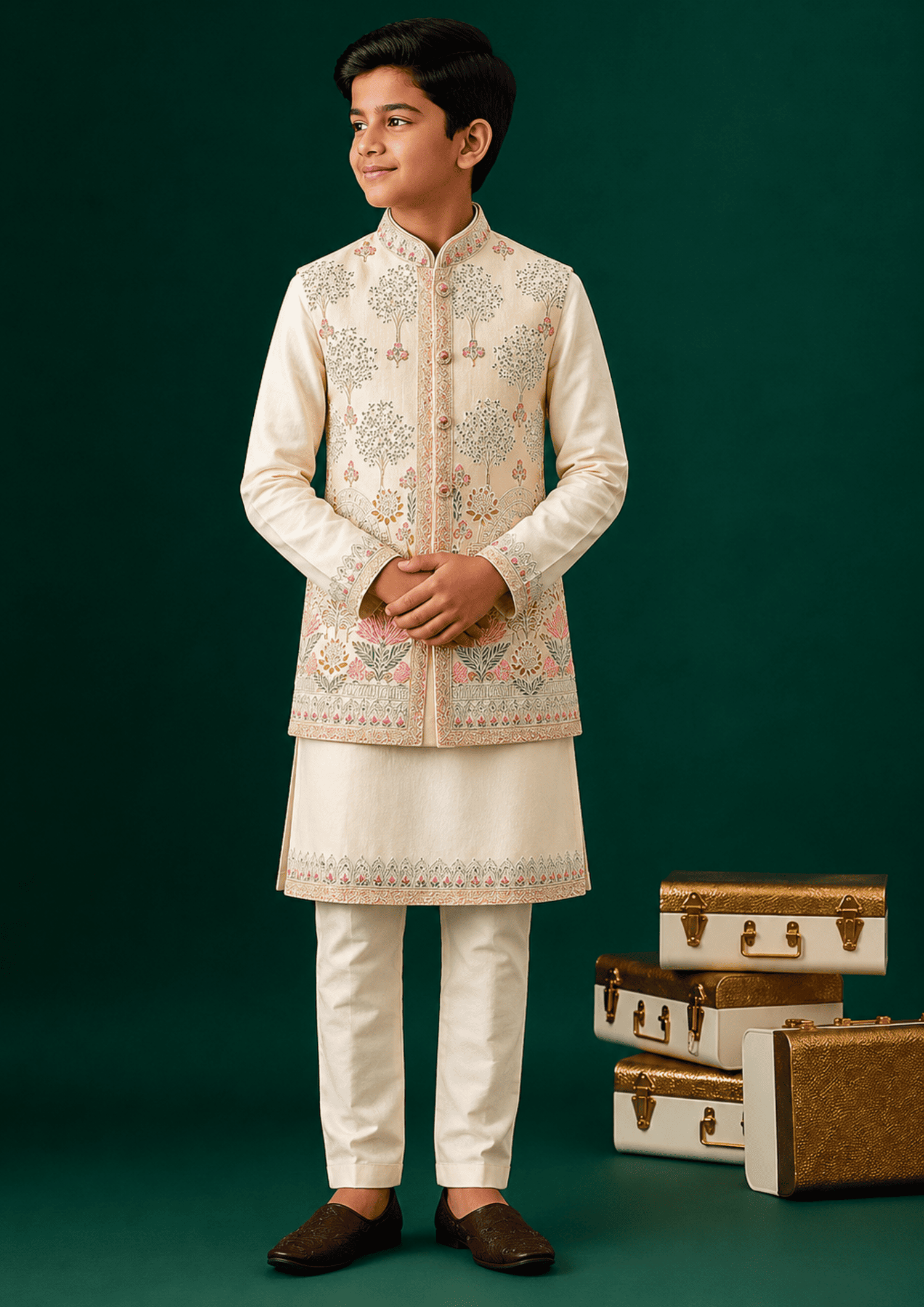 Bundi with Kurta and Pants
