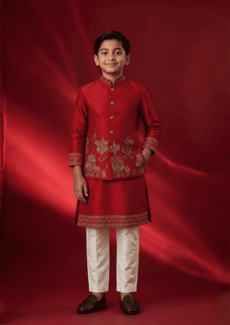 Bundi with Kurta and Pants