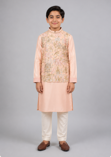 Bundi with Kurta and Pants