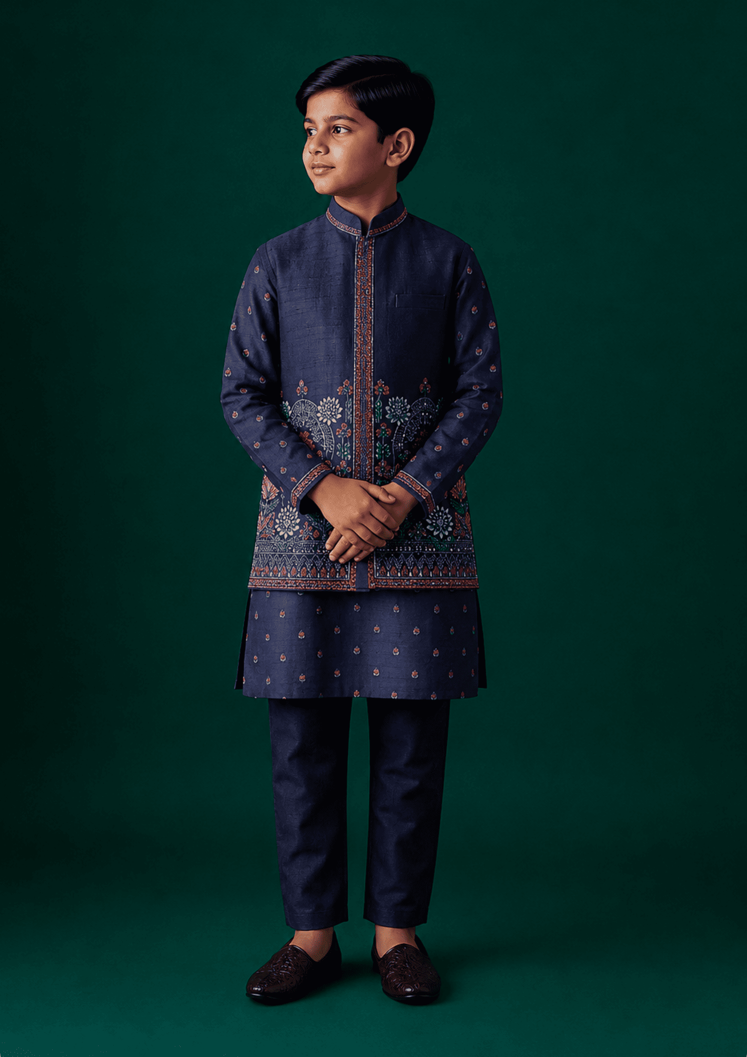 Bundi with Kurta and Pants