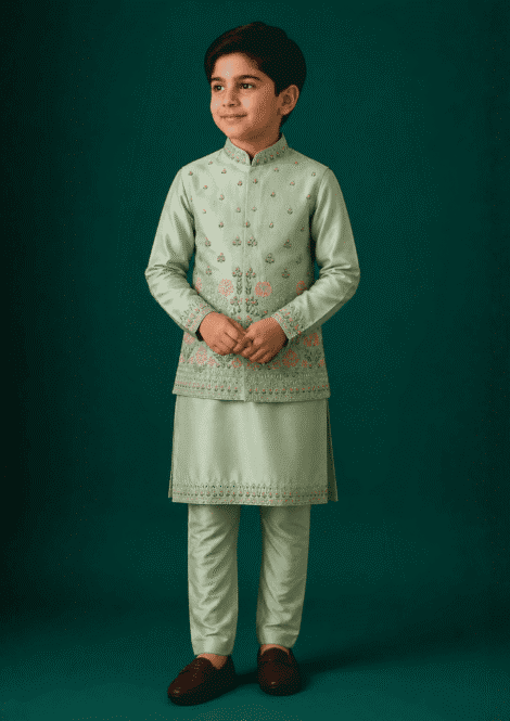 Bundi with Kurta and Pants