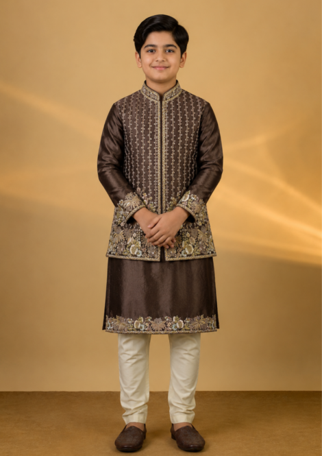 Bundi with Kurta and Pants