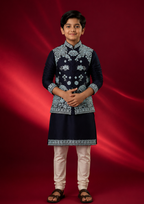 Bundi with Kurta and Pants