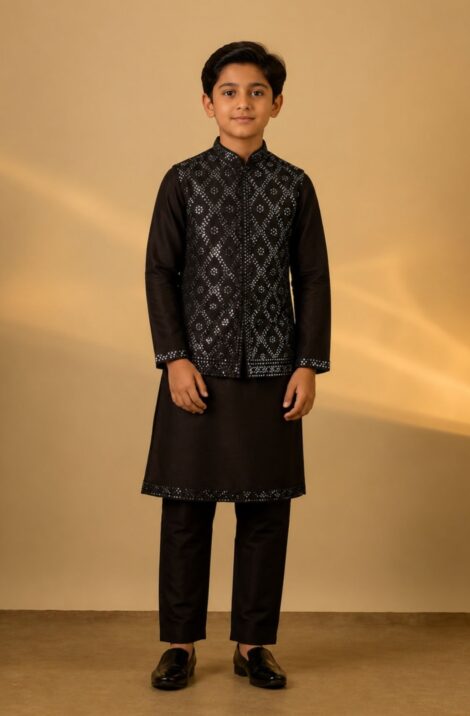 Bundi with Kurta and Pants