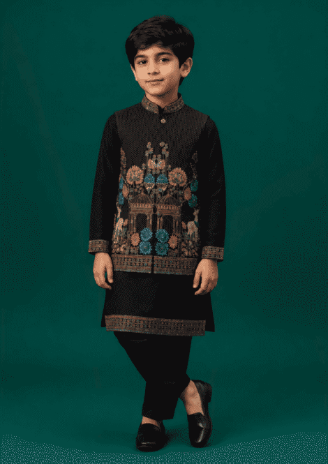 Bundi with Kurta and Pants