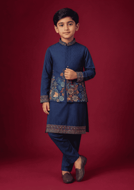 Bundi with Kurta and Pants
