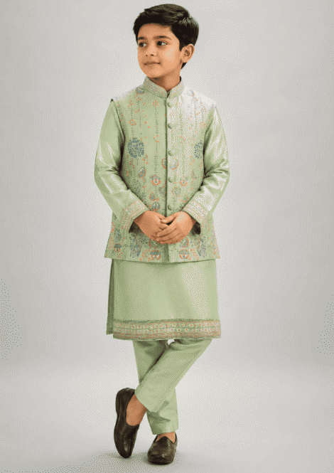 Bundi with Kurta and Pants