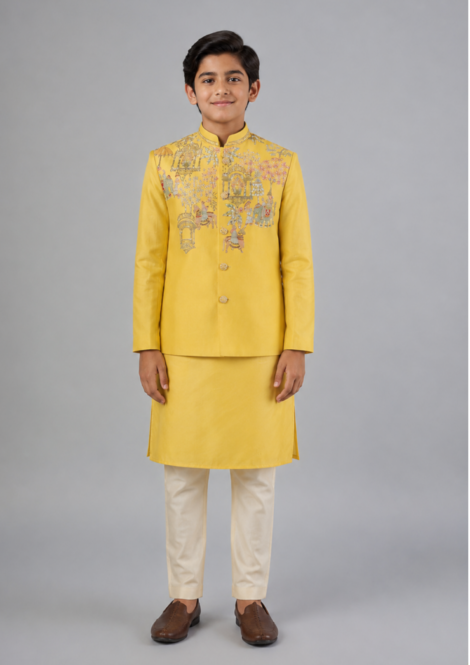 Bundi with Kurta and Pants