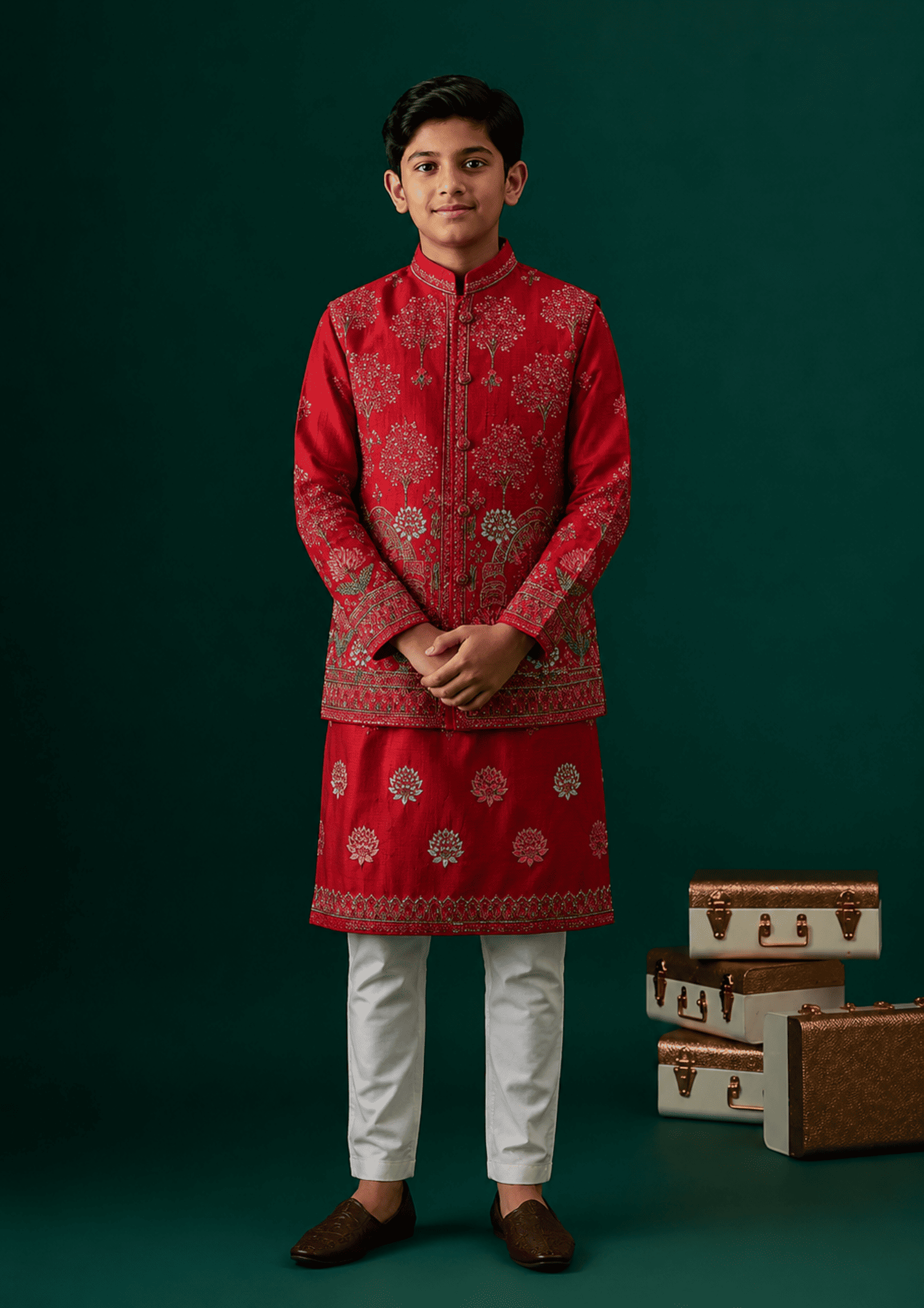 Bundi with Kurta and Pants