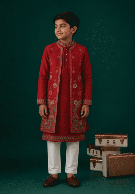 Bundi with Kurta and Pants