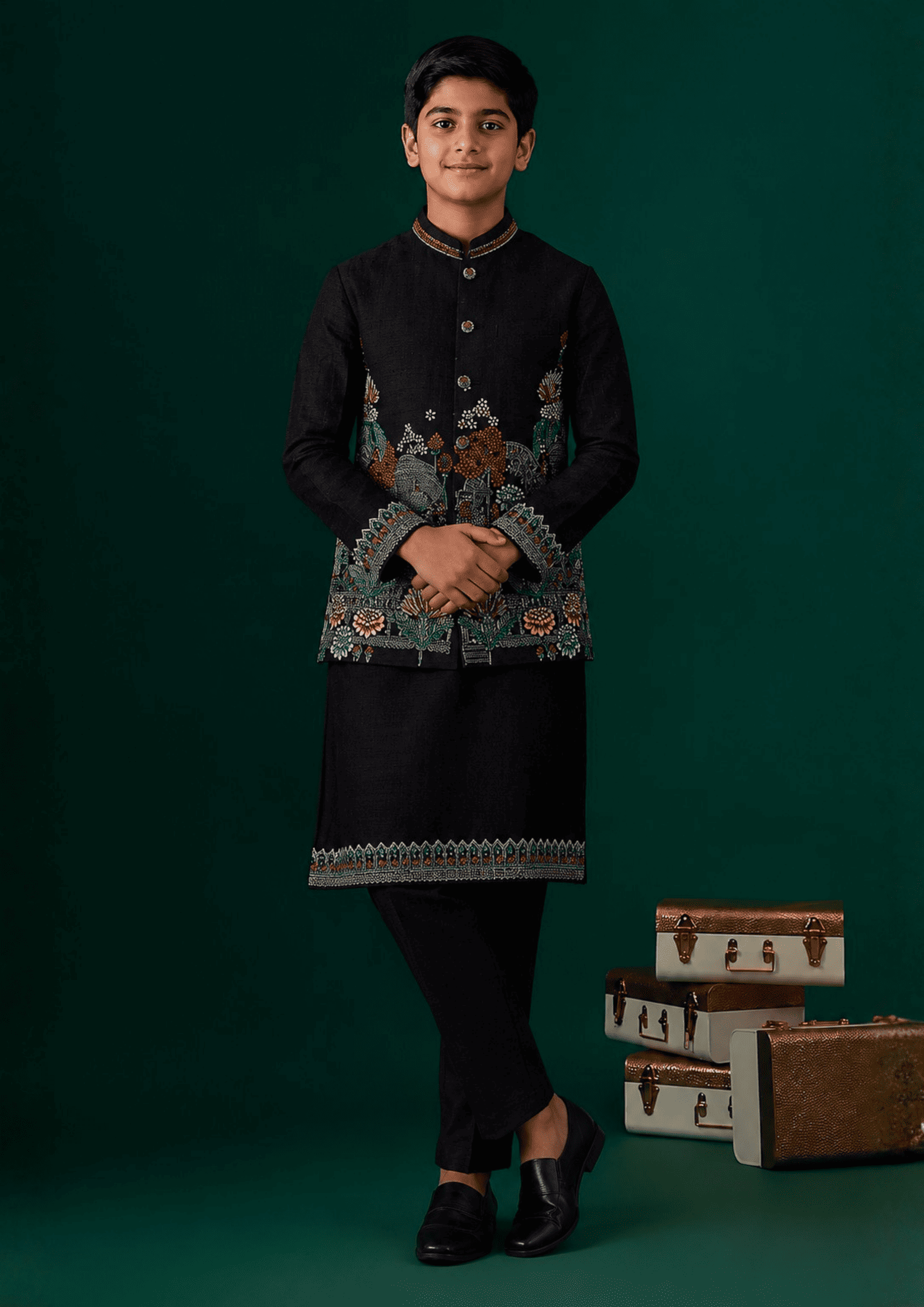 Bundi with Kurta and Pants