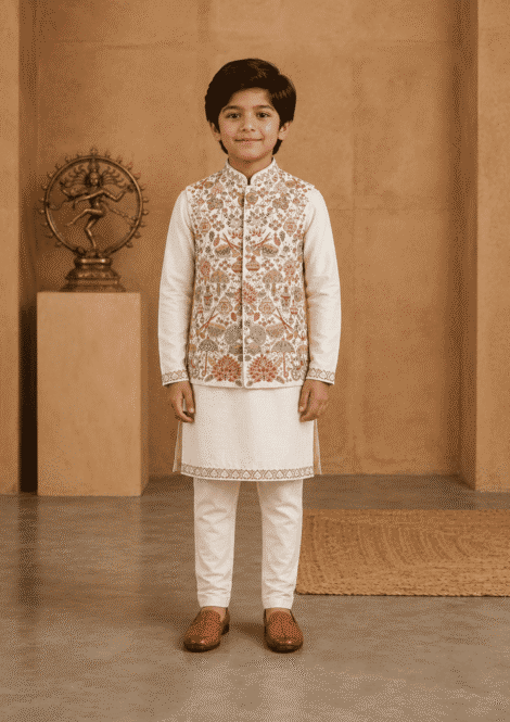 Bundi with Kurta and Pants
