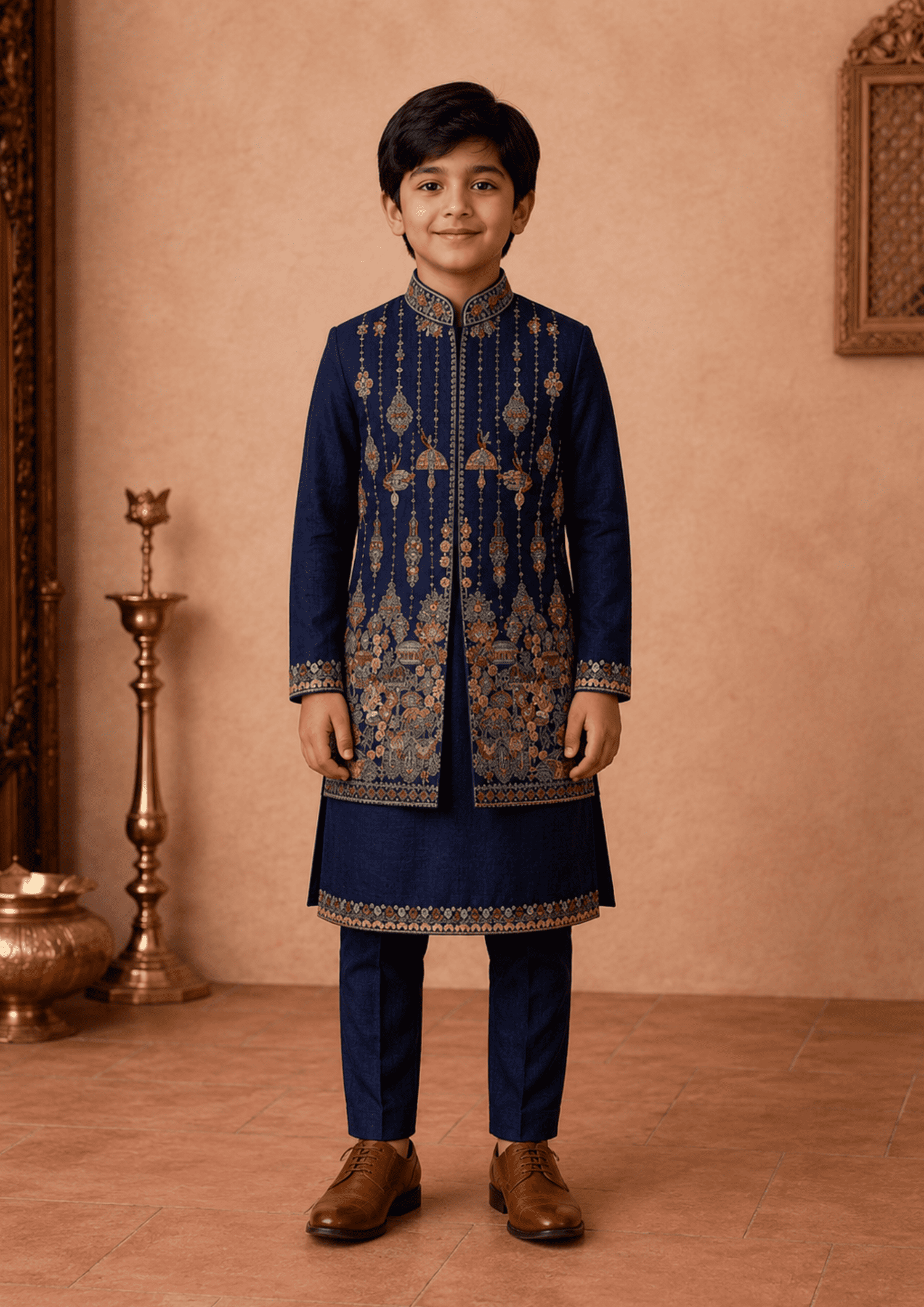 Bundi with Kurta and Pants