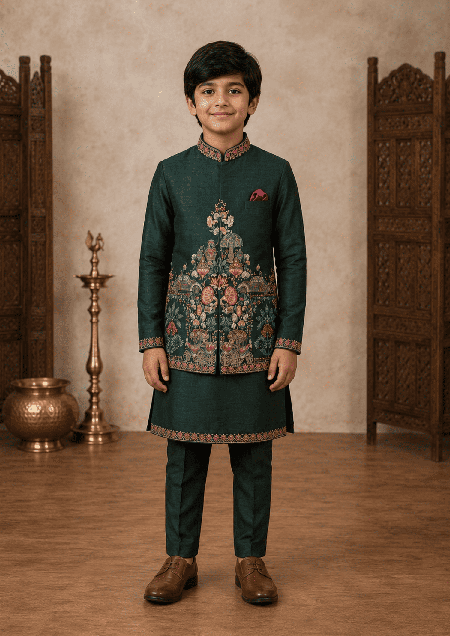 Bundi with Kurta and Pants
