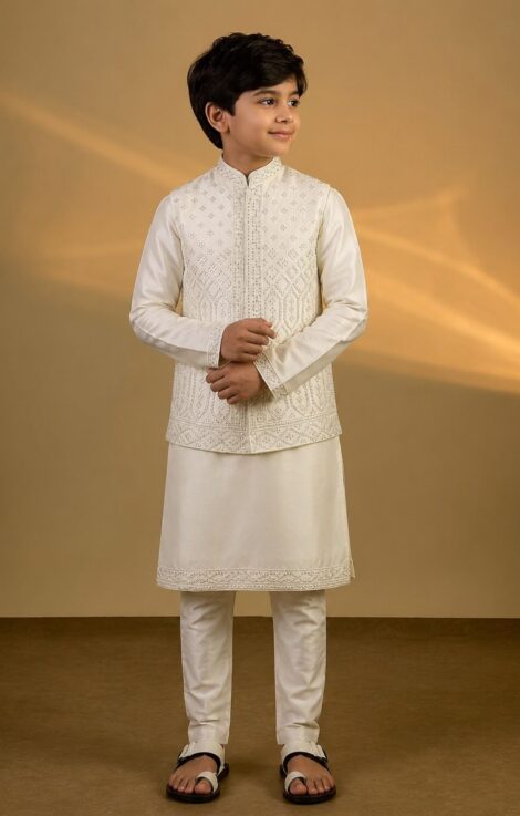 Bundi with Kurta and Pants