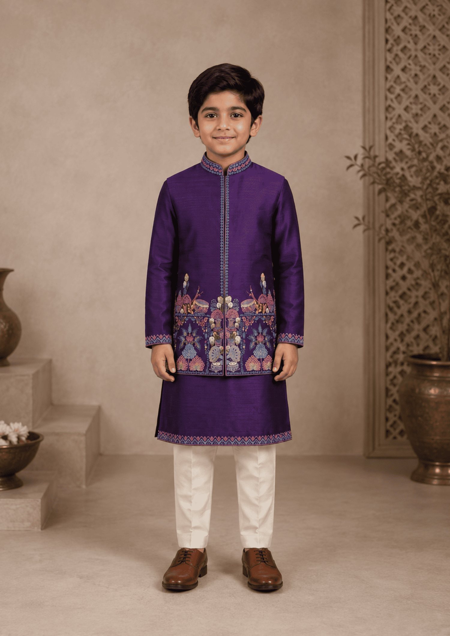 Bundi with Kurta and Pants